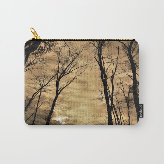 snow clouds above the wood Carry-All Pouch