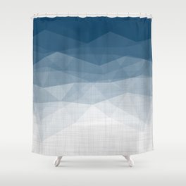 Imperial Topaz - Geometric Triangles Minimalism Shower Curtain