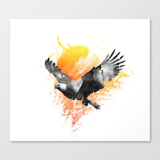 The Eagle that touched the Sun Canvas Print