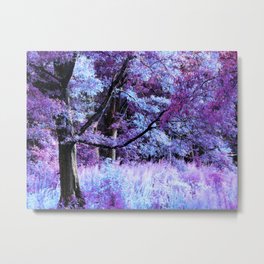 Whisper Forest Purple Periwinkle Pink Metal Print
