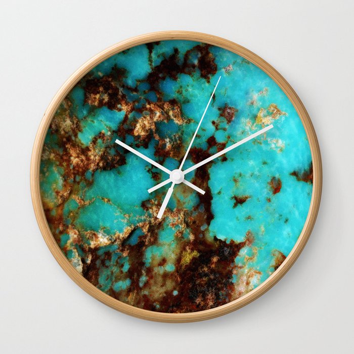 Turquoise I Wall Clock