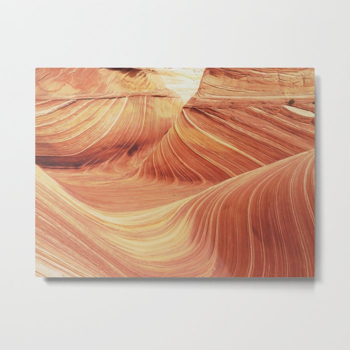 The Wave Metal Print