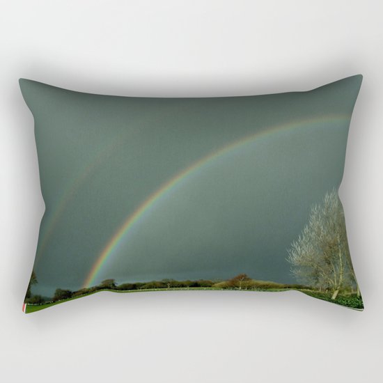 A Colorful Bow for the Rain . . . Rectangular Pillow