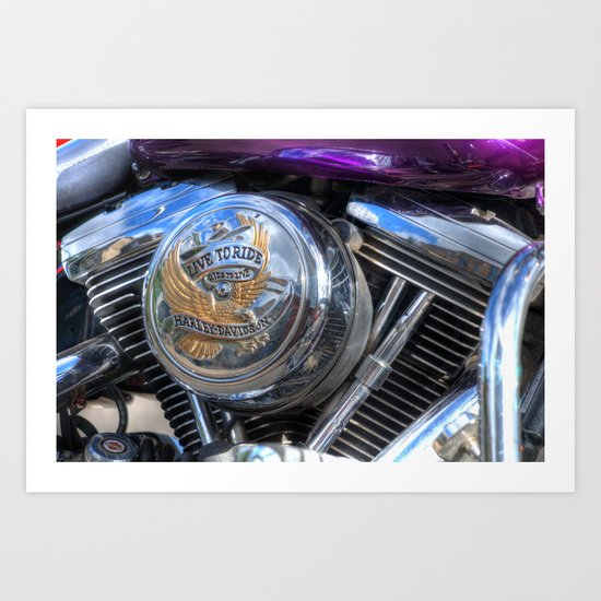 Live to Ride Art Print