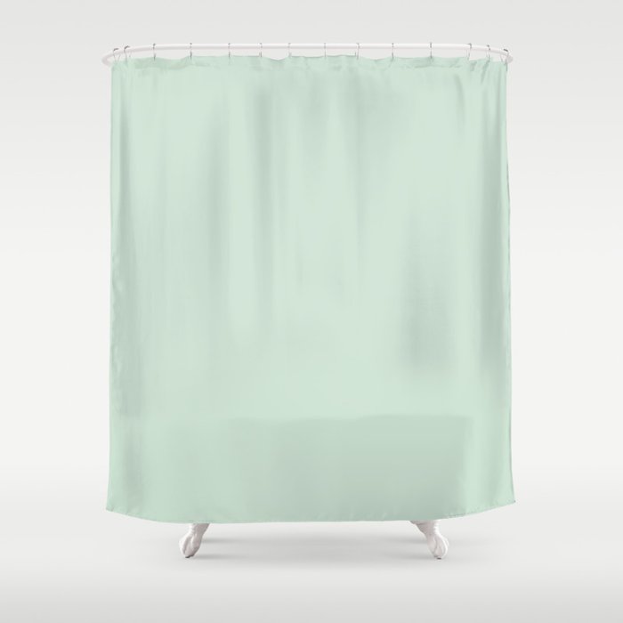 Mint green shower curtain deals