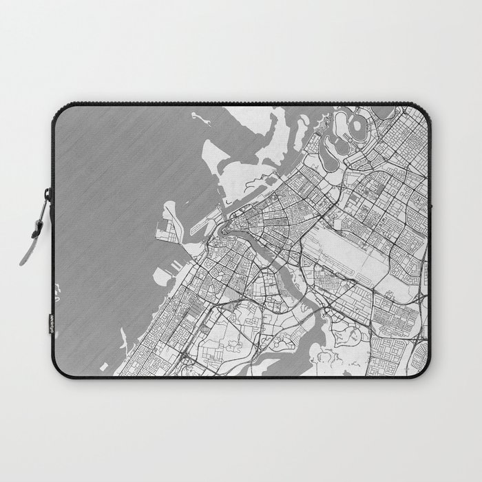 Dubai Map Line Laptop Sleeve