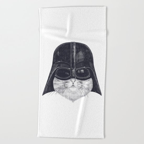 Darth Cat Beach Towel