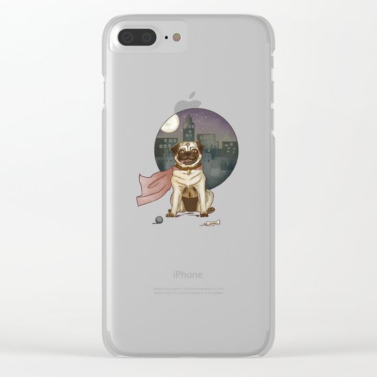 Super pug! Clear iPhone Case