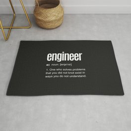 Funny Engineer Definition Rug