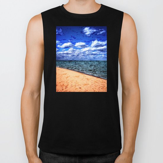 Shores of Lake Superior Biker Tank