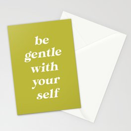 Be Gentle Lime Stationery Card