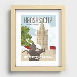 City of Fountains Recessed Framed Print