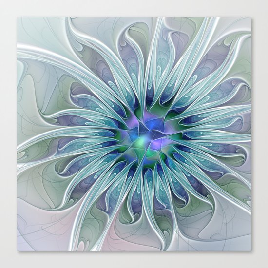 Floral Beauty, Fantasy Flower Canvas Print
