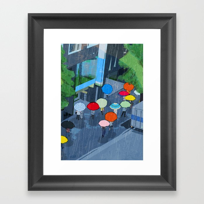 A Rainy Day Framed Art Print