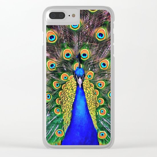 Peacock Clear iPhone Case
