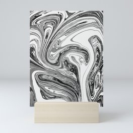 Black & White Swirl Mini Art Print