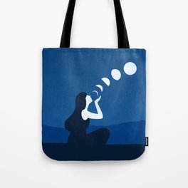Moon phases Tote Bag