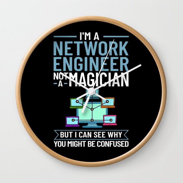 Network Engineer Director Computer Engineering Wall Clock