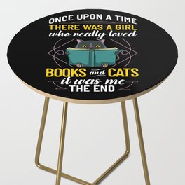 Cat Read Book Reader Reading Librarian Side Table