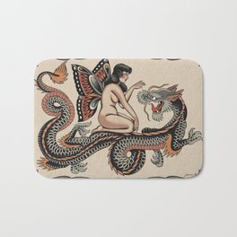 Beauty and the Beast Bath Mat | Curated, Vintage, Acrylic, Oil, Surrealism, Pop Art, Stencil, Tattoo, 3D, Digital 