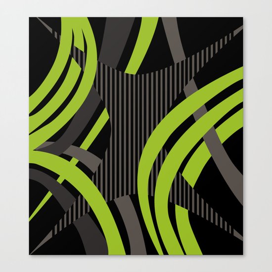 Green Wire Canvas Print