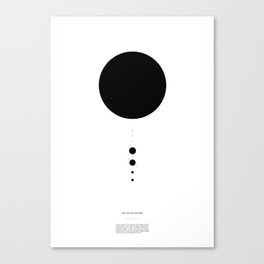 The Solar System (white) Canvas Print