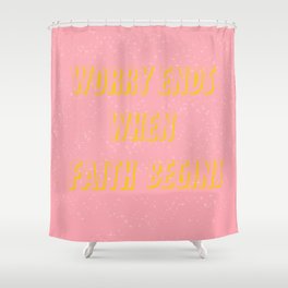 Firmament in pink Shower Curtain