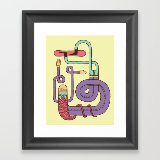 Go Snowboarding Framed Art Print