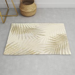 Relaxing Palms-Gold Area & Throw Rug