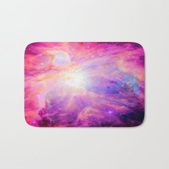 Pink Purple Orion NebulA Bath Mat