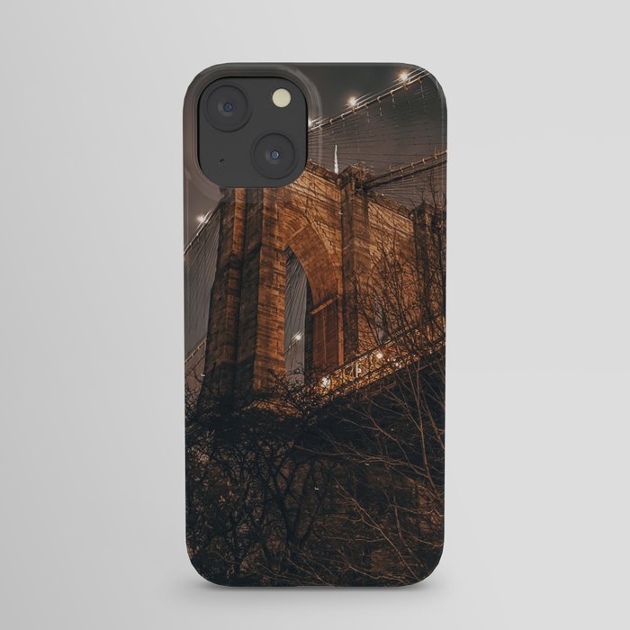 Brooklyn Bridge at night in New York City iPhone Case