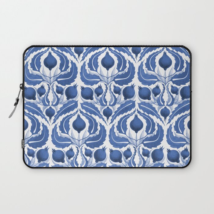 Blue pomegranate pattern Laptop Sleeve