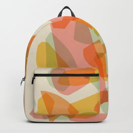 Untitled #26 Backpack | Drawing, Pink, Digital, Bright, Colorful, Yellow, Curated, Abstract, Abstractart, Shapes 