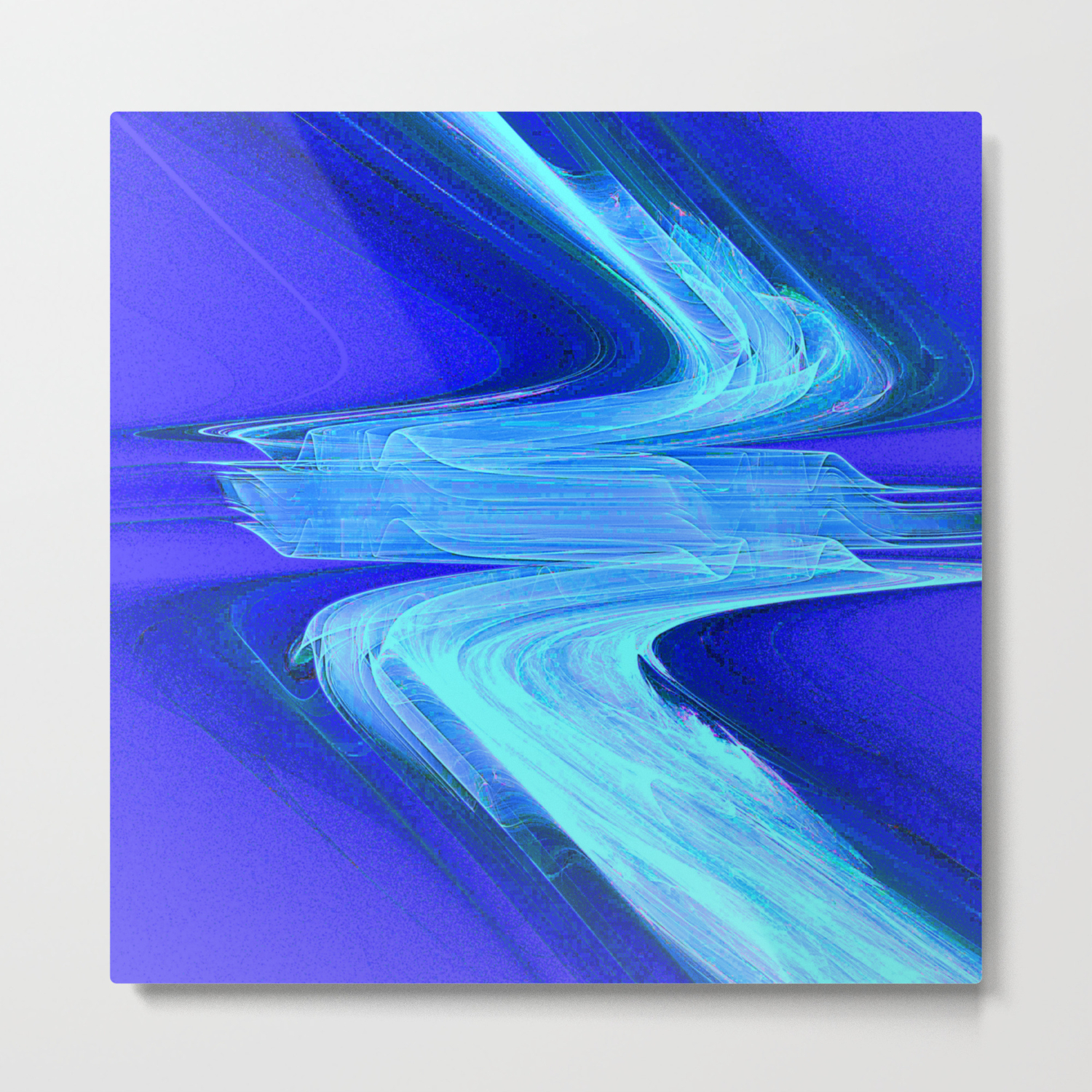 Atmospheric River Flow Fractal Art Fantasy Metal Print
