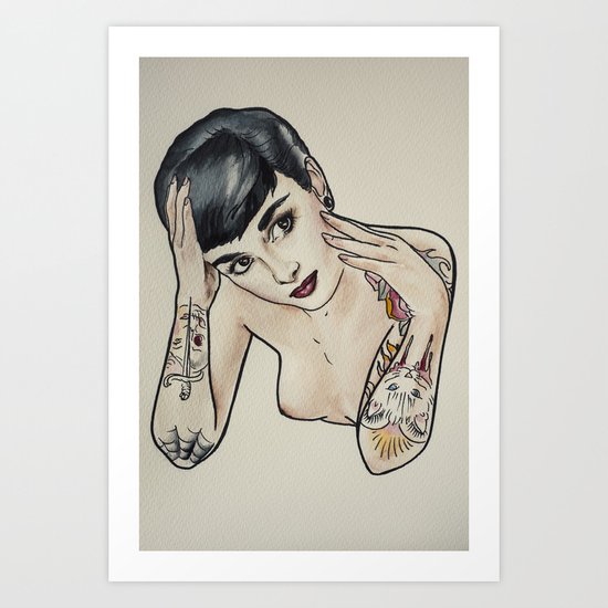 Audrey Hepburn Art Print