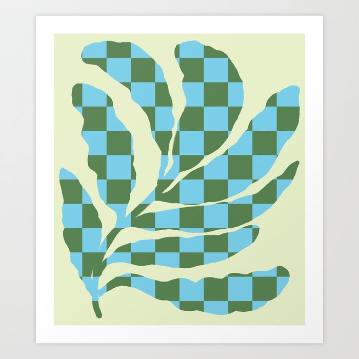 Tropical modern leaf  Art Print