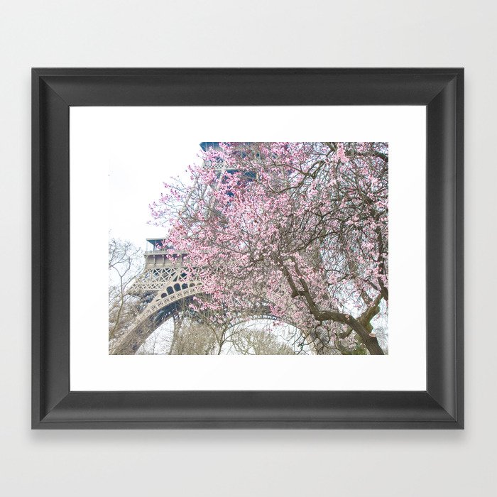 Paris in Springtime with the Eiffel Tower Framed Art Print