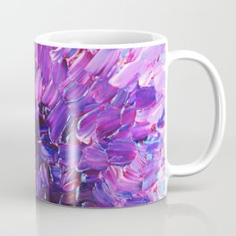 LOTUS BLOSSUM - Beautiful Purple Floral Abstract, Modern Decor in Eggplant Plum Lavender Lilac Coffee Mug