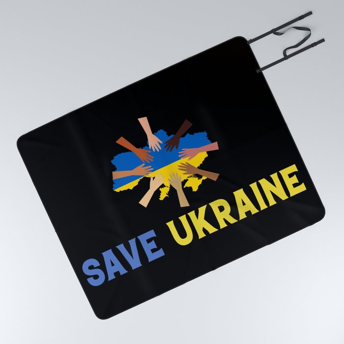 Save Ukraine Picnic Blanket