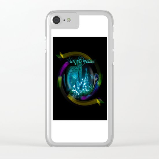 Merry Christmas 2 Clear iPhone Case