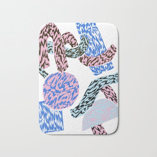 Bubble gum Bath Mat