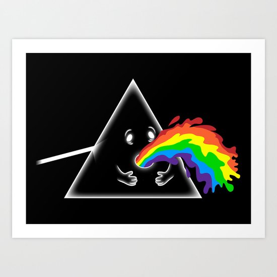 Barf Side of the moon Art Print