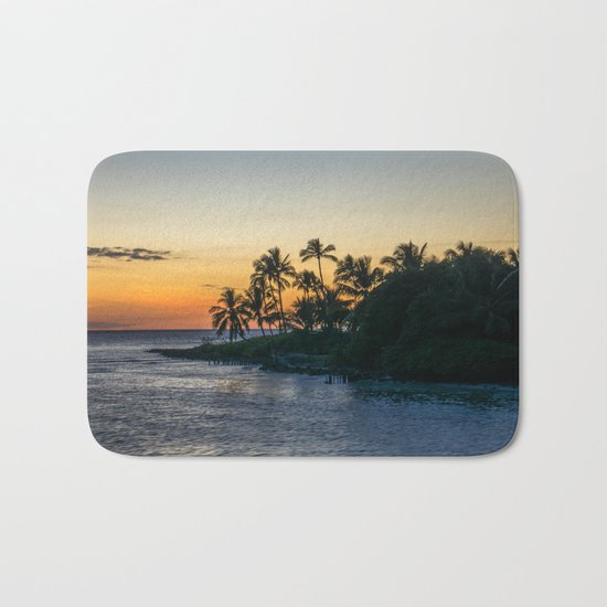 tropical island Bath Mat