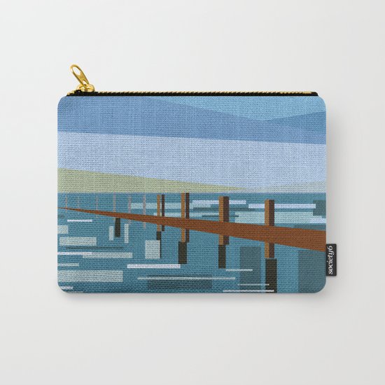 LOOKING AT THE SEA (abstract) Carry-All Pouch