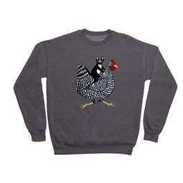 Cat on a Chicken Crewneck Sweatshirt