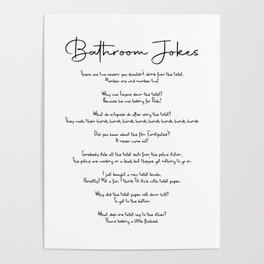 Bathroom Jokes Poster