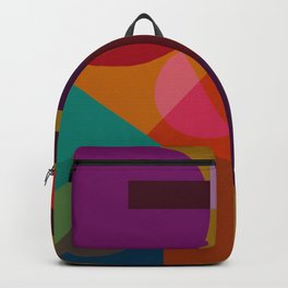 Geometric composition - construction yard in the evening Backpack
