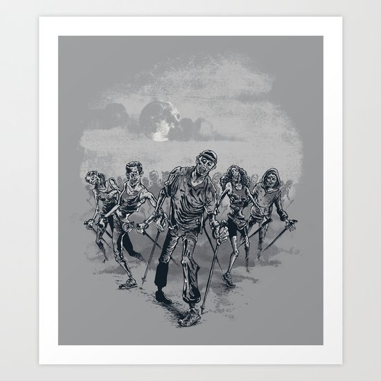 the NORDIC walking dead Art Print