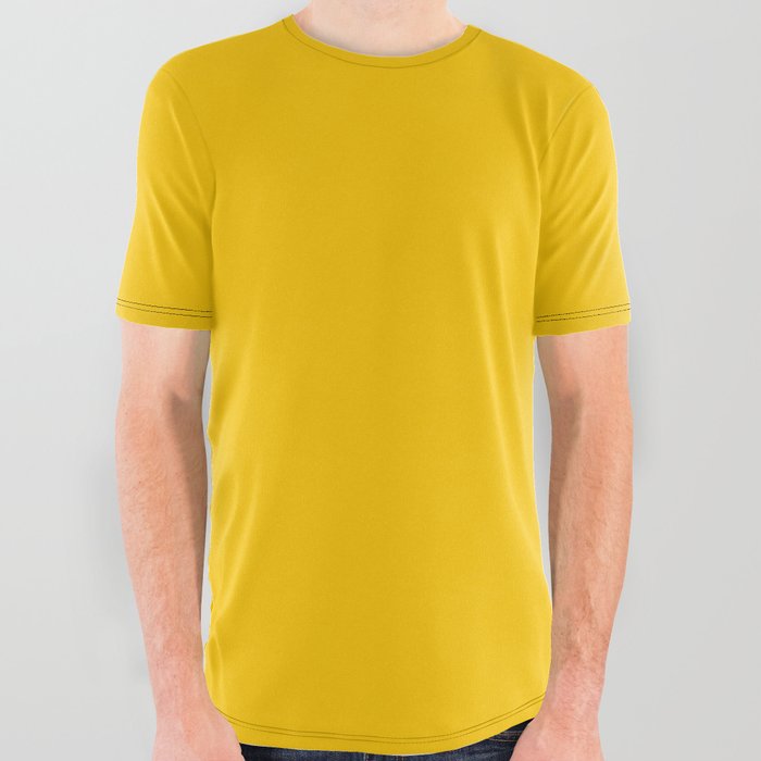 Yellow Day Lily All Over Graphic Tee