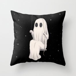 Swinging Into The Cosmos Throw Pillow